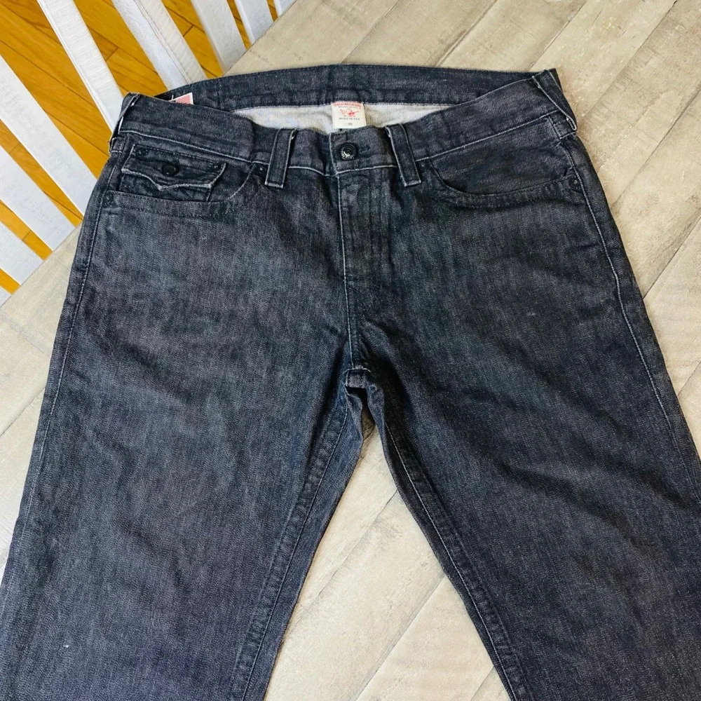True‎ Religion Mens Jeans Ricky Flaps Relaxed Straight Size 38X34